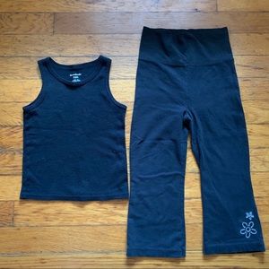 Lil Black Yoga Outfit - Size 3